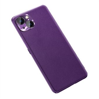 FUKELAI Scratch Kulumista estävä metallilinssin suojus, kuvioitu PU-nahkapäällysteinen TPU-puhelinkotelo iPhone 13 minille 5,4 tuumaa