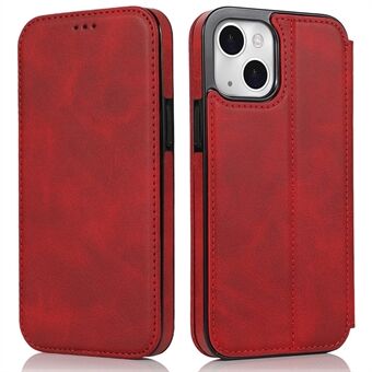 Jazz-sarjan automaattisesti imeytyvä magneettikiinnitysjalusta, Stand puhelimen kuori ja korttipaikat iPhone 13 mini - Red