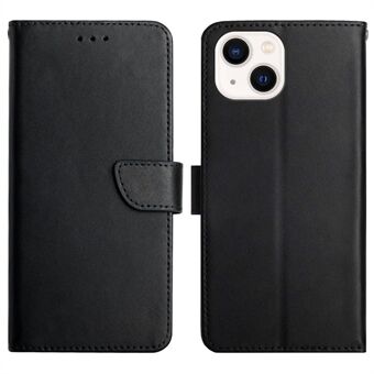 Nappa Texture Solid Color Case Lompakko Hyvin suojattu aitoa nahkaa puhelimen kuori ja Stand iPhone 13 minille 5,4 tuumaa