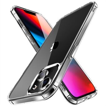 Kristallinkirkas hybridipuhelinkotelo iPhone 13 minille 5,4 tuumaa, galvanoidut sivupainikkeet, läpinäkyvä TPU + PC-matkapuhelimen lisävaruste