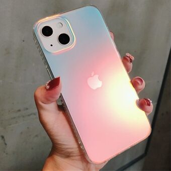 Värikäs Laser-puhelimen suojakuori iPhone 13 minille 5,4 tuumaa, TPU + akryylikevyt, putoamista estävä älypuhelinkotelo