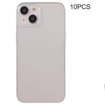 10 kpl 0,8 mm Ultra-ohut TPU-kuori iPhone 13 minille 5,4 tuuman vesileimattomat putoamattomat kulmat, kirkas puhelimen kansi