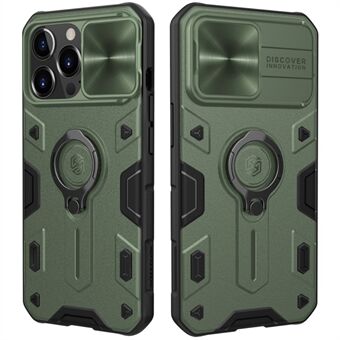 NILLKIN CamShield Armor Case muovi + TPU-hybridi kameran suojalla ja Ring iPhone 13 Pro Max 6,7 tuumalle
