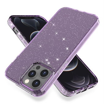 GW18 Shiny Glitter Sparkle Powder Clear TPU pehmeä puhelinkuori iPhone 13 Pro Max 6,7 tuumalle