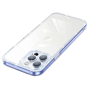 YOOBAO iPhone 13 Pro Max 6,7 tuuman karkaistu lasisuojakotelo Glitter Lens Circle Pehmeä TPU-gradienttiväripuhelimen kansi