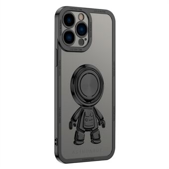 YOOBAO TPU -puhelinkotelo iPhone 13 Pro Max -puhelimelle 6,7 tuuman Spaceman Design Galvanoitu pudotuksenestokotelo ja autoon kiinnitettävä metallilevy