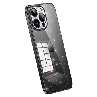 SULADA iPhone 13 Pro Max 6,7 tuuman Glitter Soft TPU -puhelinkotelolle tekojalokivi Decor Galvanointikuori