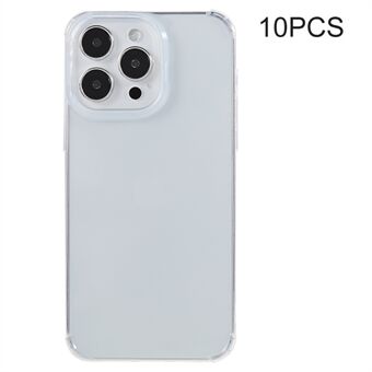 10 kpl iPhone 13 Pro Max 0,8 mm Ultra-ohut kirkas TPU-kotelo Vesileimaton vahvistettu kulmien kansi