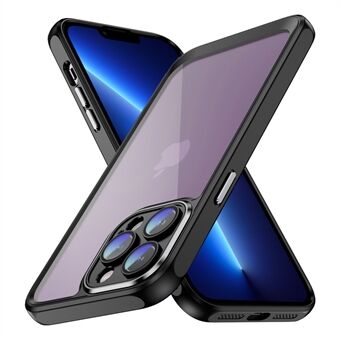 IPhone 13 Pro Max Clearback -puhelimen kotelolle Akryyli+TPU Hybridiskunkestävä suojus kameran linssisuojalla