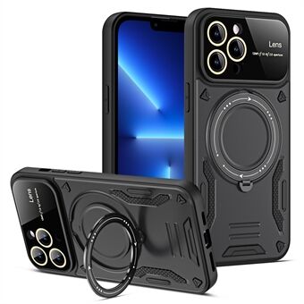 Putoamisenestokotelo iPhone 13 Pro Max 6,7 tuumalle Yhteensopiva MagSafe PC+TPU Kickstand -puhelimen kannen kanssa