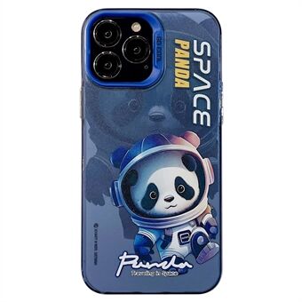 IPhone 13 Pro Max 6,7 tuuman PC+TPU Panda Astronaut värikäs kuviotulostus putoamisen estävä puhelimen kansi