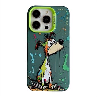 IPhone 13 Pro Max Graffiti Animal Pattern -kotelolle PC+TPU-iskuja vaimentava puhelimen kansi