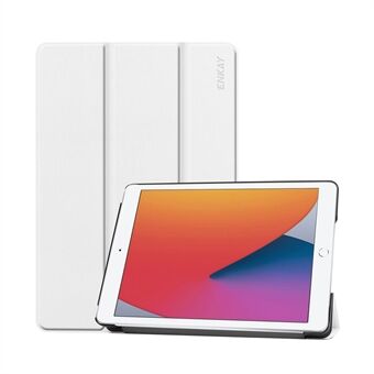 Stand ENK-8014 kolminkertainen PU-nahkainen automaattinen herätys / nukkumisteline Smart Tablet Case iPad 10.2:lle (2021) / (2020) / (2019)