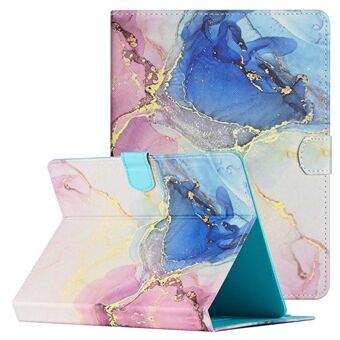 10 tuuman tabletin Universal PU-nahkakuori ommeltava marmorikuvioinen Scratch suojakuori Stand korttipidikkeellä
