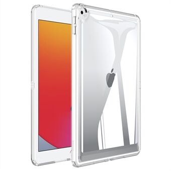 Takakansi iPad 10.2:lle (2021) / (2020) / (2019) putoamisenkestävä läpinäkyvä akryyli + TPU tablettikotelo