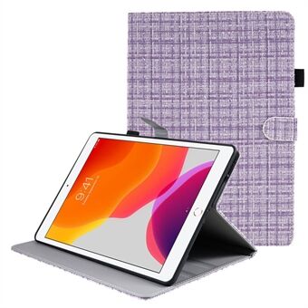 Suojakotelo iPad 10.2:lle (2021) / (2019) / (2020) Case PU-nahkainen ristikkokuvioinen tabletin kansi Stand