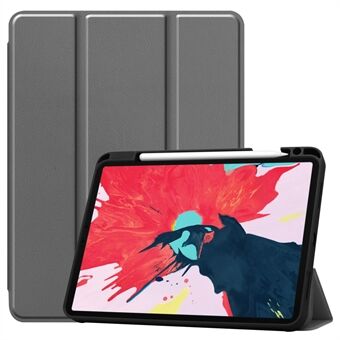 Narrow Bezel Anti-Drop Tri-fold Stand Leather Tablet Stylish Case with Pen Slot for iPad Air (2020)/Air (2022) / Pro 11-inch (2020) / (2018)
