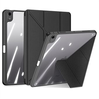 DUX DUCIS Magi suojakotelo iPad Airille (2020) / (2022) V-taittuva Stand Kulumista estävä nahka+PC+TPU-tuki Automaattinen herätys/nukkumistoiminto tabletin kansi