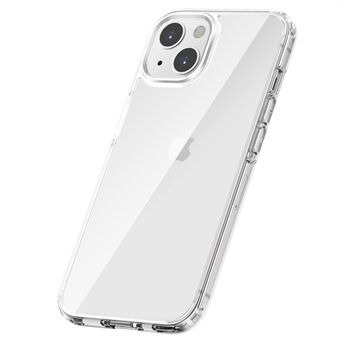 IPhone 14:lle 6,1 tuuman Crystal Clear Series PC+TPU-puhelimen kotelo läpinäkyvä takaosa Iskunkestävä pudotuksenkestävä puhelimen kansi
