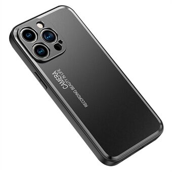 IPhone 14:lle 6,1 tuuman pehmeä TPU-hiomapuhallus alumiiniseoskotelo mattapintainen kameran linssisuojan suojakuori