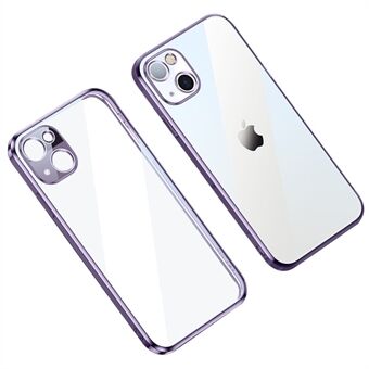 SULADA iPhone 14:lle 6,1 tuuman Straight Edge TPU-puhelinkotelo Ultraohut Tarkat leikkaukset Galvanoitu puhelimen kansi