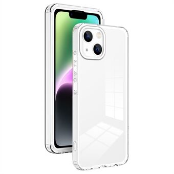 IPhone 14 3-in-1 -pudotusta estävälle ultraohut puhelinkuorelle värikäs runko läpinäkyvä takakansi turvatyynysuojalla