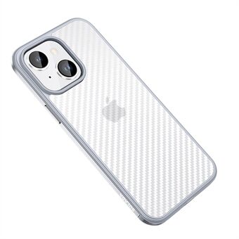 SULADA iPhone 14 Carbon Fiber Texture -pudotuksenkestävälle puhelinkuorelle metallirunkoisella matkapuhelimen suojakuorella