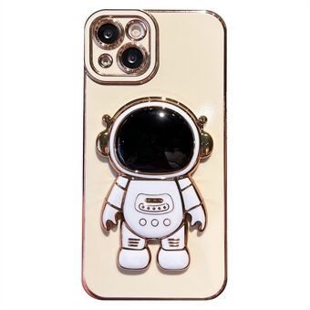 IPhone 14:lle Cartoon Astronaut Kickstand TPU -puhelinkotelolle galvanoitu pudotuksenkestävä kansi