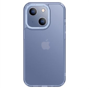 X-LEVEL Mattapuhelinkotelo iPhone 14:lle, TPU+PC-turvatyynyn putoamisen estävä suojus metallikehyksellä