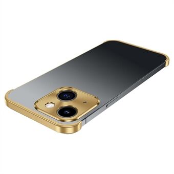 IPhone 14:lle alumiiniseoslasilasilinssisuoja, kehyksetön puskurin matkapuhelimen suojus