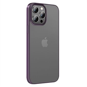 X-LEVEL iPhone 14 Pro 6,1 tuuman Nature Color -sarjan putoamisen estävälle puhelinkuorelle Korkean läpäisevyyden TPU + galvanointikehys Scratch takakansi