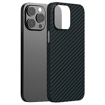 AZEADA Kevlar-sarjan puhelinkuori iPhone 14 Pro 6,1 tuumaa, pudotusta estävä hiilikuiturakenne Kova PC:tä suojaava puhelimen takakuori