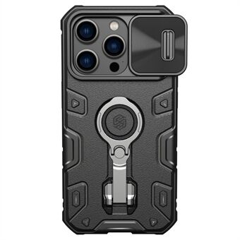 NILLKIN CamShield Armor Pro iPhone 14 Pro Kickstand PC:lle + TPU-puhelimen suojus, liukulinssisuojaus, pudotuksenkestävä kotelo