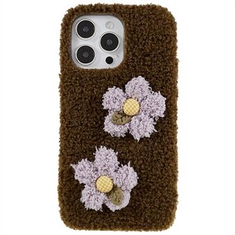 IPhone 14 Pro Flower Decor Fluffy Phone Takakuori Pehmeä TPU Scratch pudotussuoja