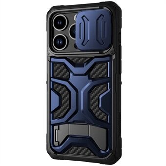 NILLKIN Adventurer Pro iPhone 14 Pro :lle Pudotuksenestokotelo Kickstand Slide Camera Cover Design TPU+PC-puhelimen suojakuori