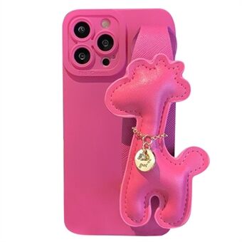 Pudotusta estävä puhelinkotelo iPhone 14 Pro iskunkestävälle kotelolle TPU-puhelimen suojus kirahvi rannehihnalla