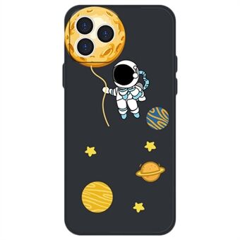 Cartoon Astronaut Planet Pattern -kuvioinen kotelo iPhone 14 Pro, pudotuksenkestävä, joustava TPU-takakuori