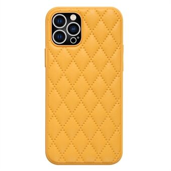 Takakuori iPhone 14 Pro, Rhombus Texture PU Nahka + TPU Puhelimen suojus Pudotussuojakuori