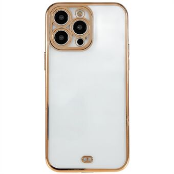 Electroplate puhelinkuori iPhone 14 Pro , pehmeä TPU-kameran linssin suojaava läpinäkyvä suojus