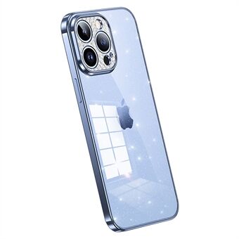 SULADA iPhone 14 Pro tekojalokivi Decor -puhelimen kotelolle Glitter Galvanoitu TPU-kuori