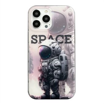 IPhone 14 Pro PC+TPU Protective Matt Case IMD Astronaut Pattern -puhelimen suojakuori