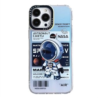 IPhone 14 Pro Laser Astronaut Pattern -kuviotulostuspuhelinkotelolle PC+TPU-pudotussuoja
