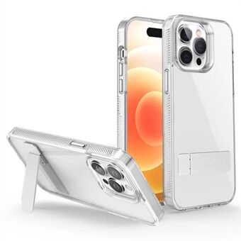 Style G Kickstand Case iPhone 14 Pro , putoamaton TPU + akryylikirkas puhelimen kansi