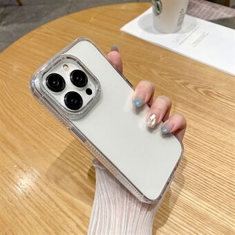 IPhone 14 Pro Glitter Camera Frame -iskuja vaimentavalle TPU+PC-kuorelle läpinäkyvä puhelinkotelo