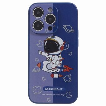 TPU-puhelinkotelo iPhone 14 Pro , Astronaut-kuviotulostus Scratch puhelimen kansi