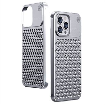 Lämpöä haihduttava puhelinkuori iPhone 14 Pro , alumiiniseos + silikoni onttoreikäinen puhelimen suojus