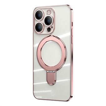 IPhone 14 Pro magneettirengas Ring kansi TPU + akryyli läpinäkyvä puhelinkotelo kameran linssikalvolla