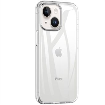 Sormenjälkiä estävä puhelinkotelo iPhone 14 Plus 6,7 tuumalle, kristallinkirkas pehmeä TPU-pudotuksenkestävä suojakuori