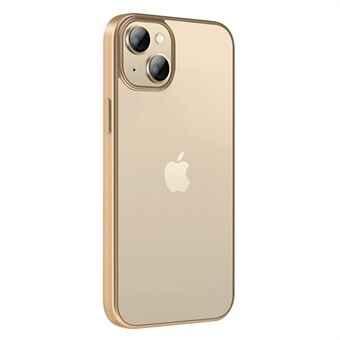 X-LEVEL iPhone 14 Plus Nature Color -sarjan Scratch puhelinkuorelle, korkean läpäisevyyden TPU + galvanoitu runko Takakansi