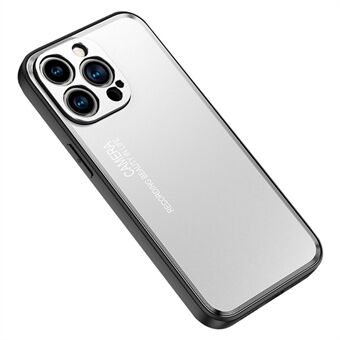 IPhone 14 Plus -alumiiniseoksesta hiomapuhalluslevy iskunkestävälle kotelolle TPU-kehyksen kameran linssisuojaus mattapintaiselle